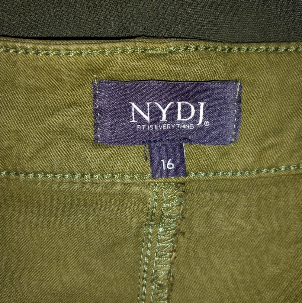 NYDJ 16 Utility Chino Pant Lyocell Blend Liftxtuck Patch Pocket Stretch - Picture 7 of 8